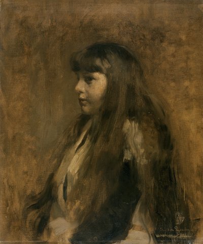 Portrait of a Girl by Théo van Rysselberghe