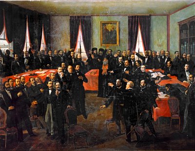 Proclamation of the Union of the Principalities of Romania by Theodor Aman