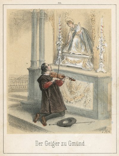 The Fiddler of Gmund by Theodor Hosemann