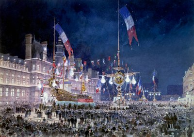 Reception at the Paris City Hall of the Russian Wing by Theodor Josef Hubert Hoffbauer