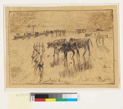 With the Sun in the Eyes. Hollænderbrønden on Saltholmen, Late Afternoon by Theodor Philipsen