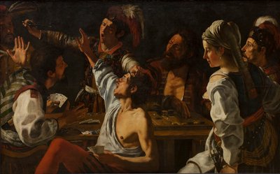 Card and Backgammon Players. Fight over Cards by Theodor Rombouts