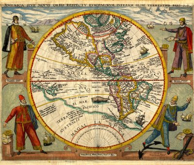 America or the New World by Theodor de Bry