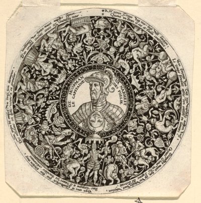 Design for an Engraved Tazza with a Portrait of the Duke of Alba as Commander of Folly by Theodor de Bry