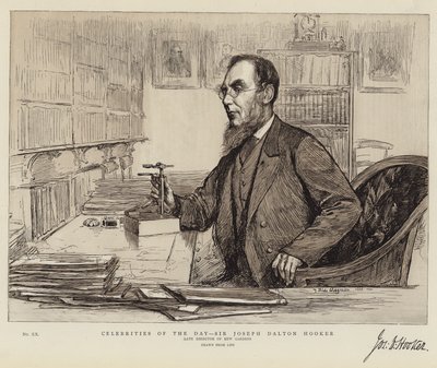 Celebrities of the Day, Sir Joseph Dalton Hooker by Theodore Blake Wirgman