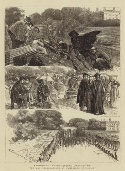 The May Celebrations at Cambridge University by Theodore Blake Wirgman