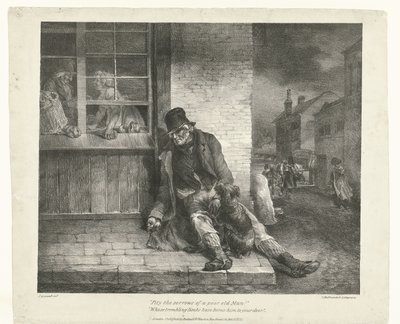 Beggar (Pity the Sorrows of a Poor Old Man!) (Various Subjects Drawn from Life) by Theodore Gericault