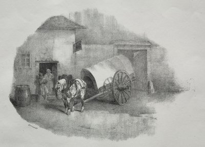 Cart Horse Out of the Shafts by Theodore Gericault