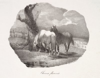 Flemish Horses by Theodore Gericault