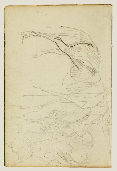 Compositional Study, Horse Studies by Theodore Gericault