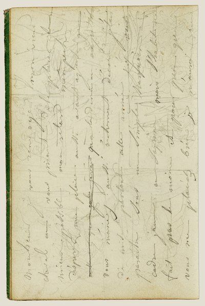 Draft Letter by Theodore Gericault