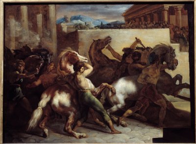 Free Horse Racing in Rome by Theodore Gericault