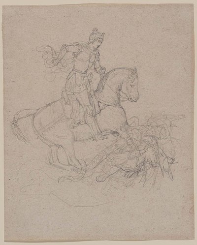 Saint George and the Dragon, 1816-17 by Theodore Gericault