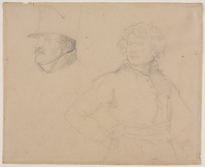 Study of Two Soldiers, 1818-1819 by Theodore Gericault