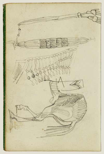 Horse Studies and Tassels by Theodore Gericault