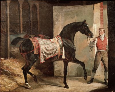 Horse leaving the stable by Theodore Gericault