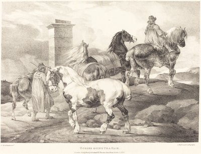 Horses Going to a Fair by Theodore Gericault