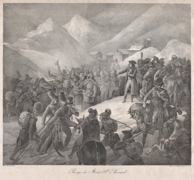 Passage through Mt. Saint-Bernard by Theodore Gericault