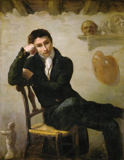 Portrait of an artist in his studio by Theodore Gericault