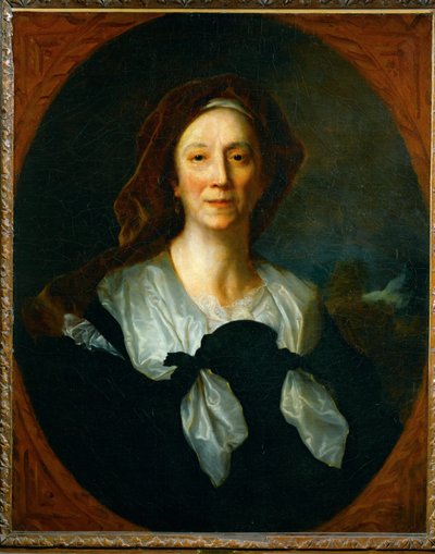 Portrait of Marie Serre, Mother of the Painter Hyacinthe Rigaud by Theodore Gericault