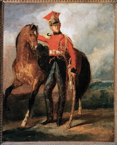 Red Lancer of the Imperial Guard by Theodore Gericault