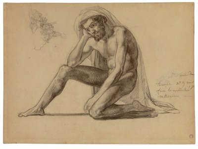 Study for the Father in the Raft of the Medusa by Theodore Gericault