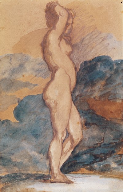 Study of a Nude Woman by Theodore Gericault