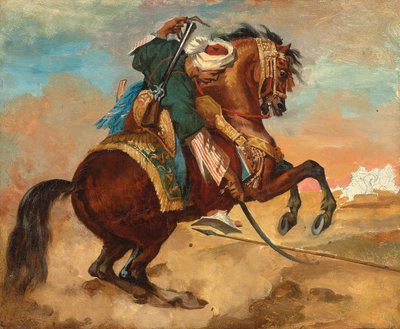Turk Mounted on Chestnut Coloured Horse by Theodore Gericault
