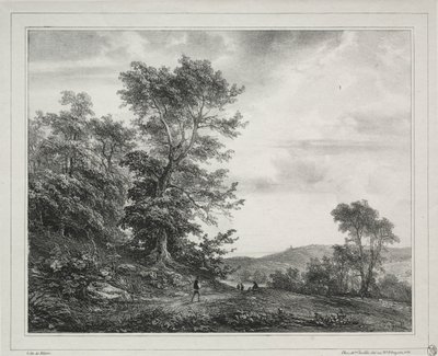 Landscape with Figures by Theodore Gudin