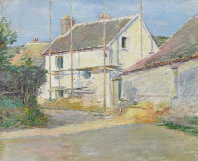 House with Scaffolding, Giverny by Theodore Robinson