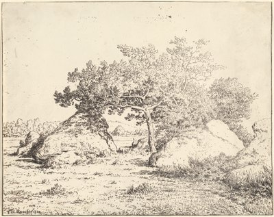 The Cherry Tree of the Plante a Biau by Theodore Rousseau
