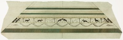 Stag and Flower Pattern Frame (bottom frame section) by Theodore Roussel