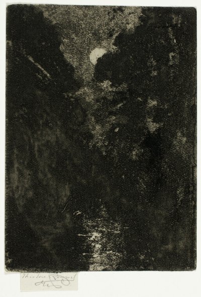 Trees in Moonlight by Theodore Roussel