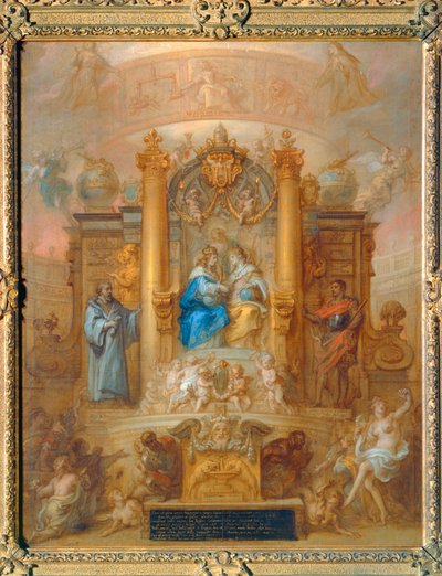 The Alliance of Louis XIV and Philip IV of Spain. Allegorical Representation of the Peace of the Pyrenees by Theodore van Thulden