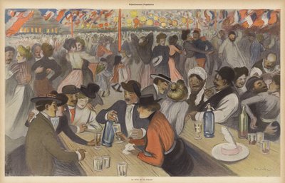 Bastille Day Celebrations by Theophile Alexandre (after) Steinlen