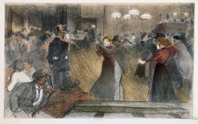 Ball at the Barrier by Théophile Alexandre Steinlen