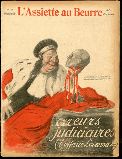 Cover of The Butter Plate, Number 129, Satirical in Colors by Théophile Alexandre Steinlen