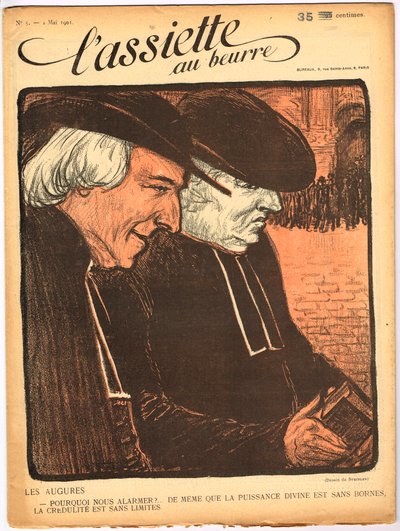 Cover of The Butter Plate, number 5, Satirique en Colours by Théophile Alexandre Steinlen