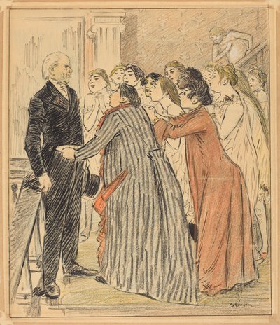 The Adventure of the Old Dean by Théophile Alexandre Steinlen