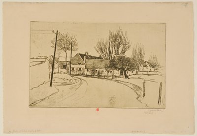 [The House at the Village Entrance] by Théophile Alexandre Steinlen
