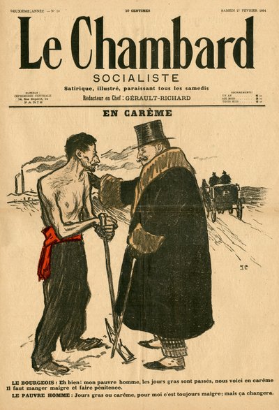 Le Chambard Socialiste, Number 10, Satirical in Colors by Théophile Alexandre Steinlen