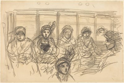 Riders on the Metro by Théophile Alexandre Steinlen