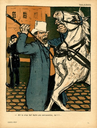 The Butter Plate, Satirical in Colours by Théophile Alexandre Steinlen