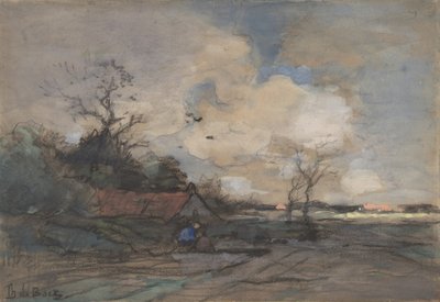 Landscape with a Cottage by Theophile de Bock