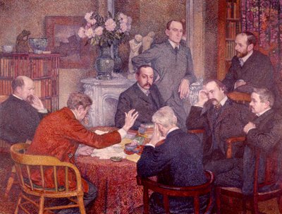The Lecture by Théo van Rysselberghe