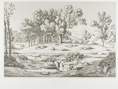 View of One of the Springs of Mount Penteli by Théodore Caruelle d