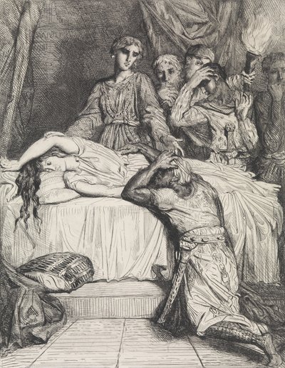 Oh! Oh! Oh!: Plate 14 from Othello Act 5, Scene 2 by Théodore Chassériau