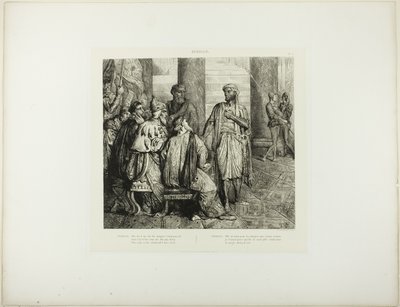 She Loved Me for the Dangers I Had Passed, plate 3 (act 1, scene 3) from Othello by Théodore Chassériau