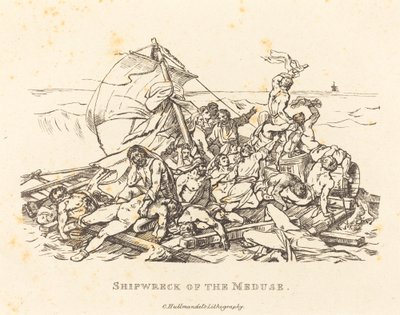 Shipwreck of the Medusa by Théodore Gericault and Nicolas Toussaint Charlet
