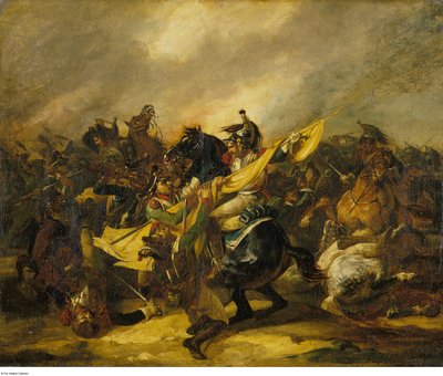 A Charge of Cuirassiers by Theodore Gericault